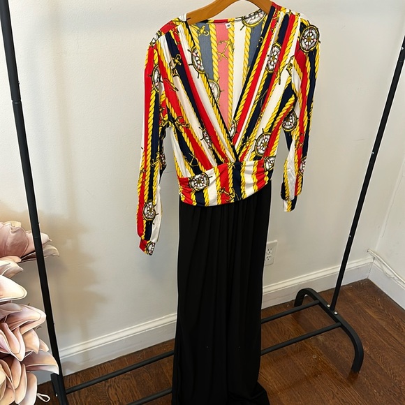 Red, white, blue and yellow naval themed jumper - Picture 1 of 4